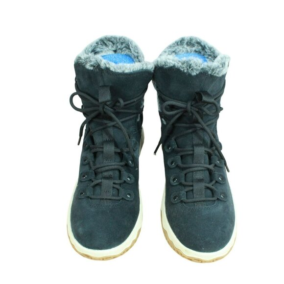 LL Bean Day Venture Black Suede Waterproof Insulated Winter Boots Size 8.5 M - Picture 5 of 9